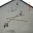 Das ursprüngliche Mosaik von Rolf Weber „Wiederaufbau der Baugenossenschaft Belvedere 1958“
